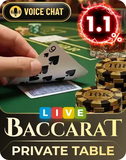 EVOCASHREBATE - Private Table Baccarat