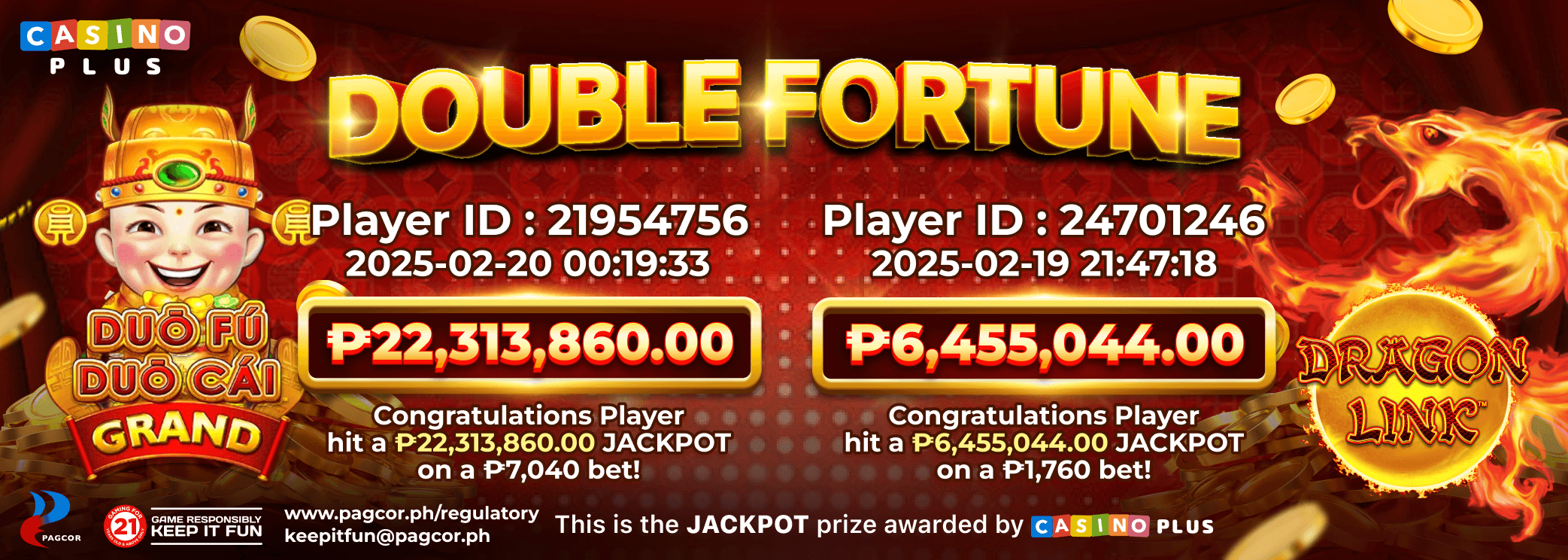 Double Fortune! ₱22.3M & ₱6.4M Jackpots Hit After a Billion-Peso Win!