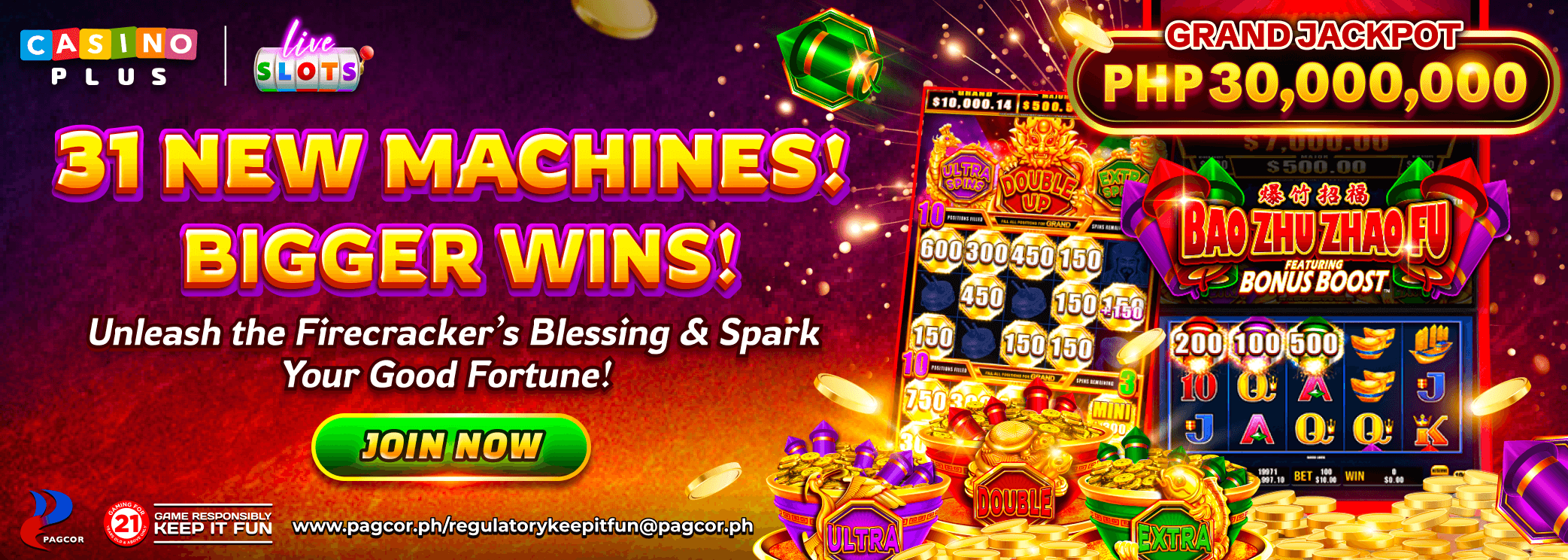 Bao Zhu Zhao Fu – 31 NEW MACHINES, BIGGER WINS!