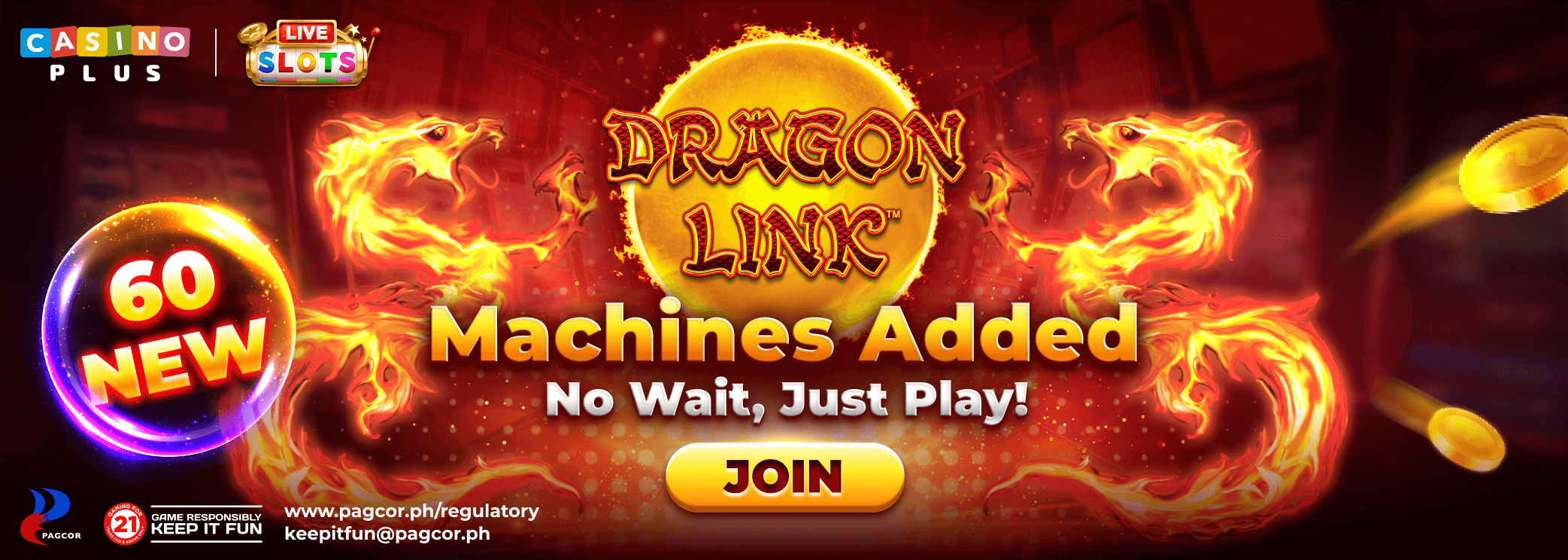 60 New Machines Added — No Wait, Just Play!