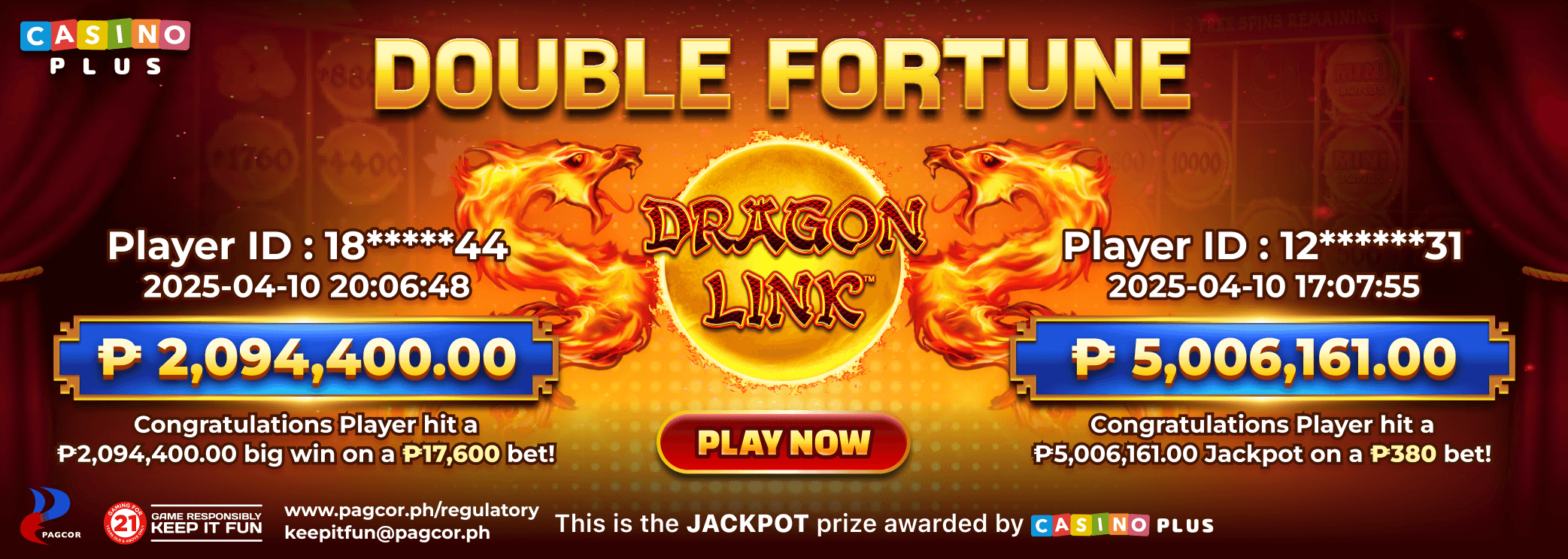 Double Fortune! Congrats To Two Winners!