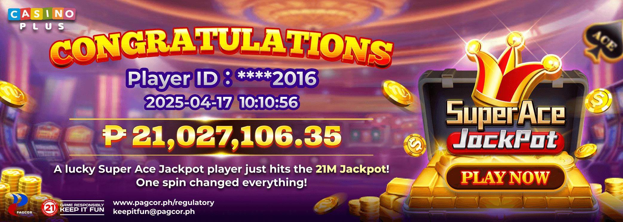 Another Hit! 3rd Grand Jackpot Achieved This April