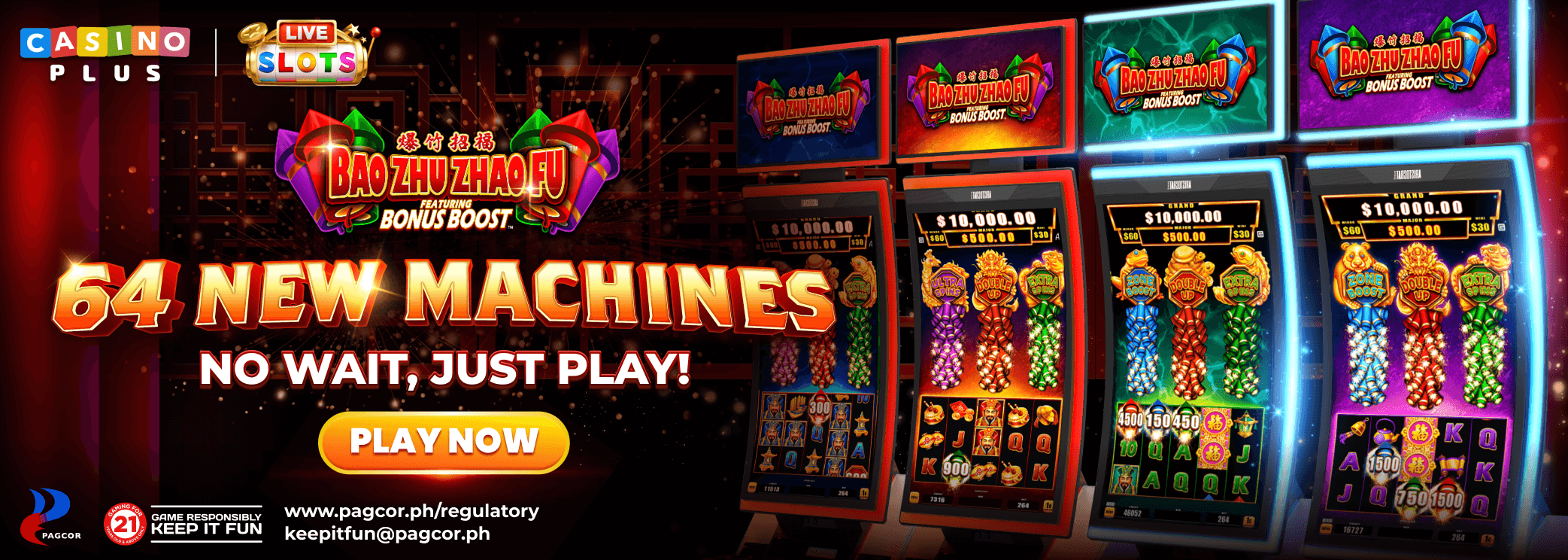 BaoZhuZhaoFu 64 New Machines,No Wait,Just Play!