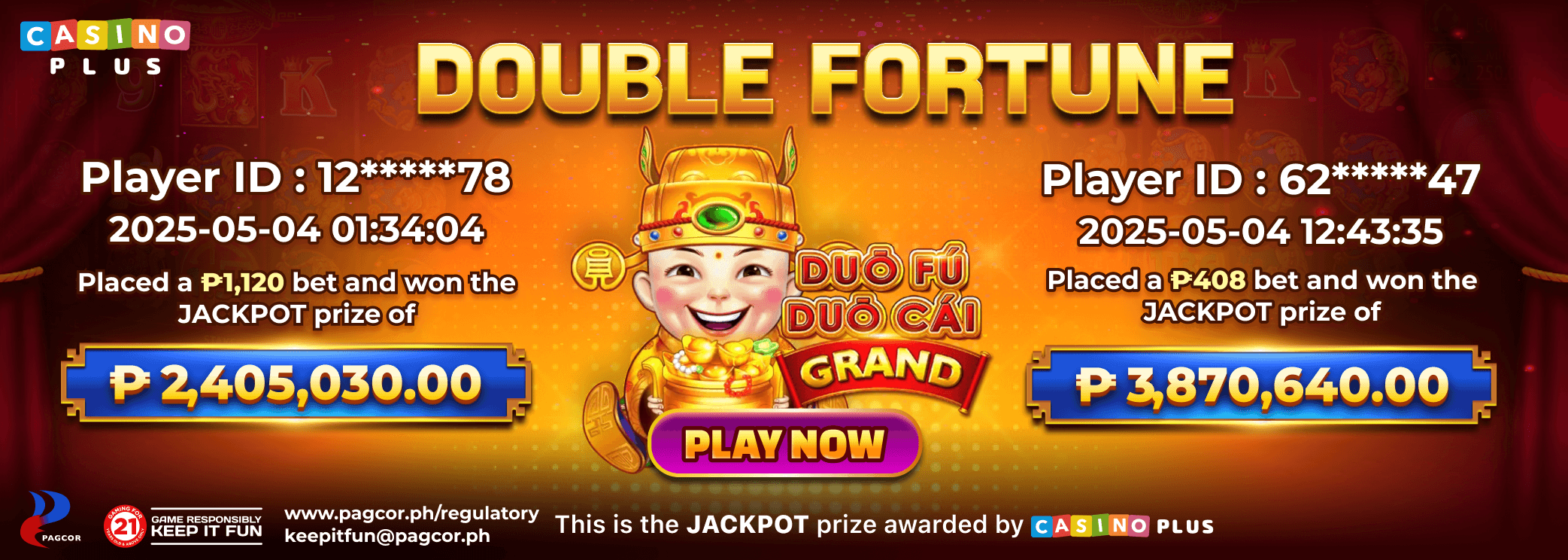 Congratulations Player Hit  DFDC Grand Jackpot Grand