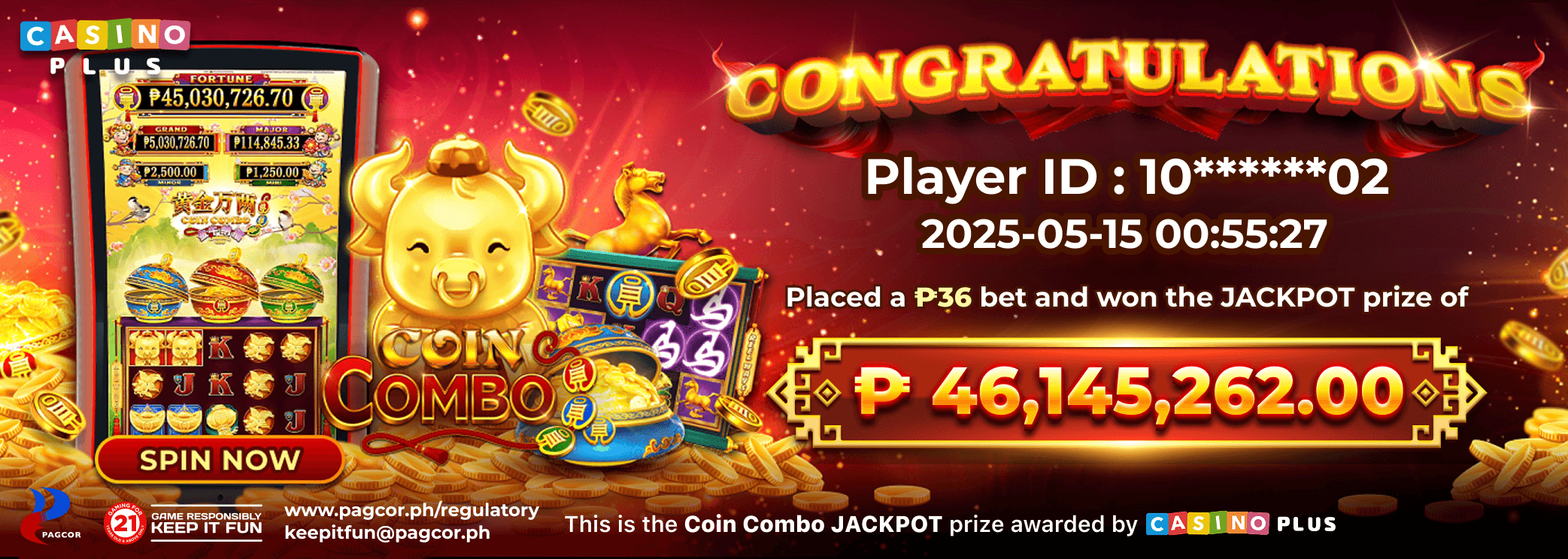 Unbelievable! ₱46.1M CoinCombo Jackpot Hit