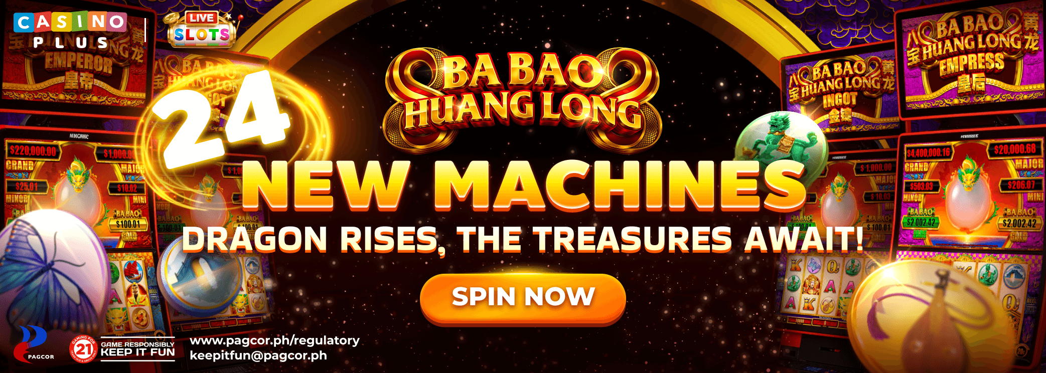 Ba Bao Huang Long – 24NEW MACHINES, BIGGER WINS!
