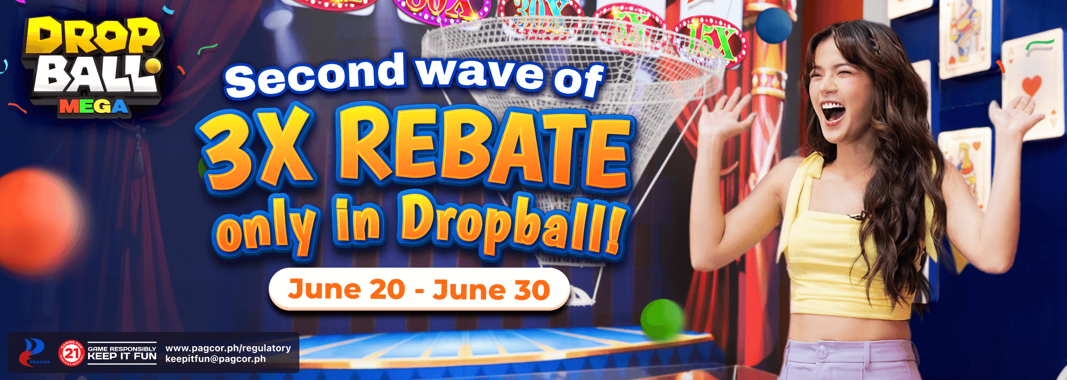 3x Rebate Lucky non-stop