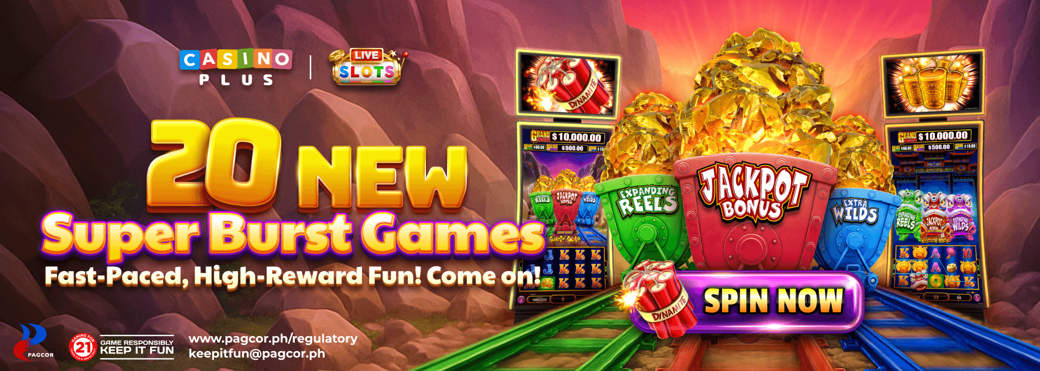 Super Burst – 20 NEW MACHINES, BIGGER WINS
