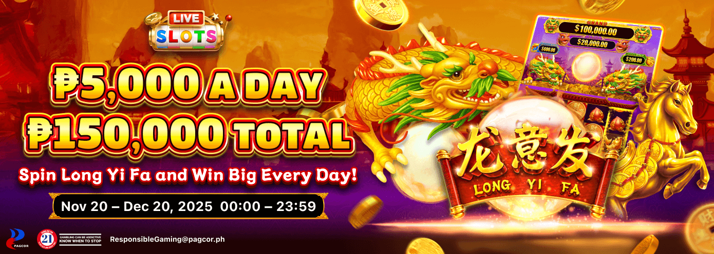 P100,000 daily bonus is waiting! Long Yi Fa